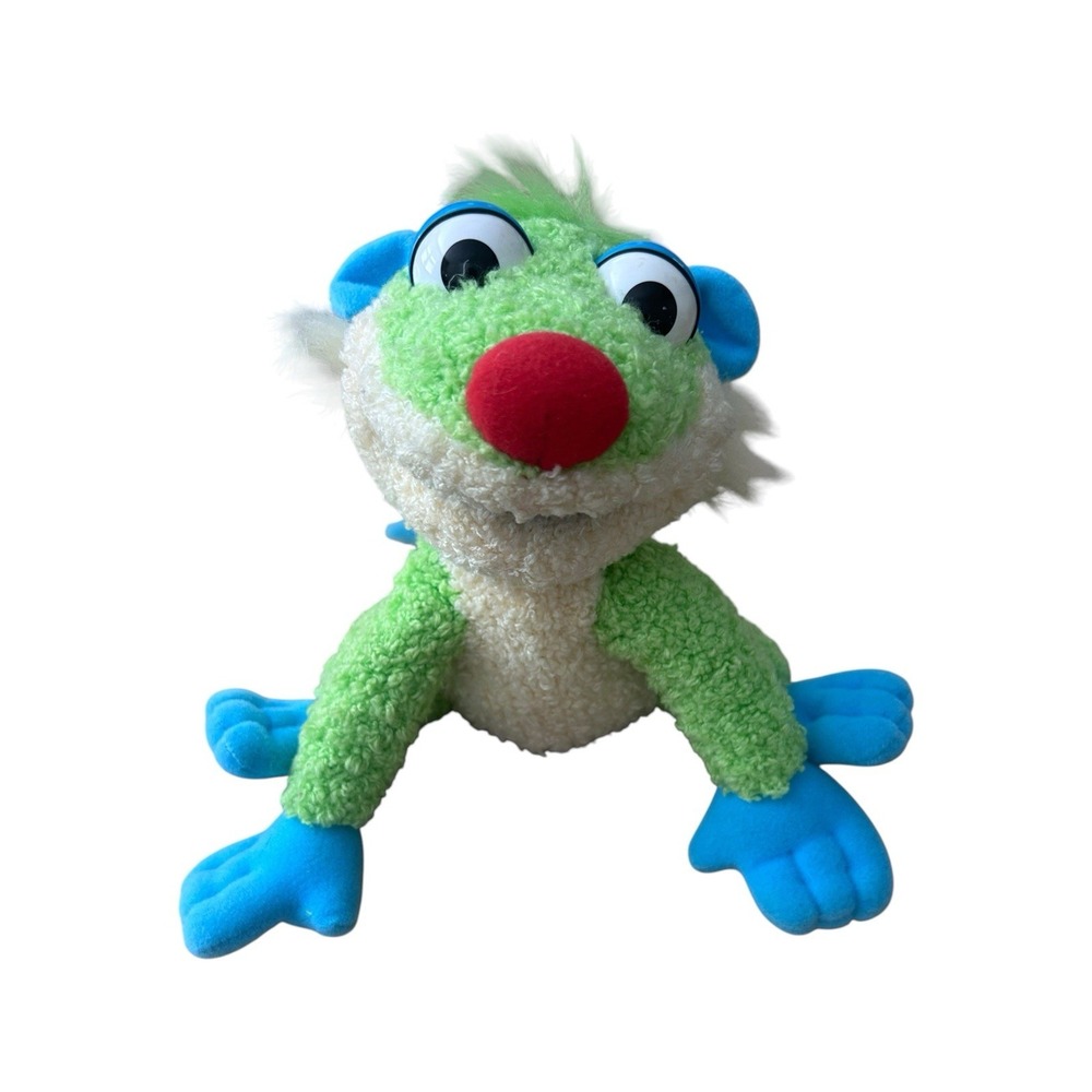Vintage Treelo Plush Lemur Bear In The Big Blue House Bean Bag Jim Henson Mattel